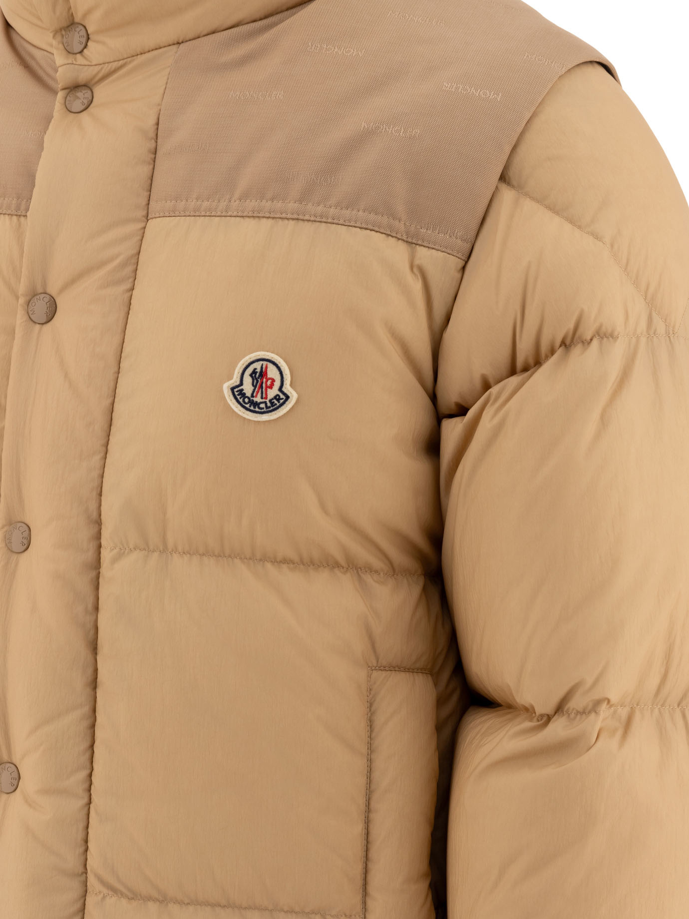 Moncler Verone Reversible Jacket In Nude
