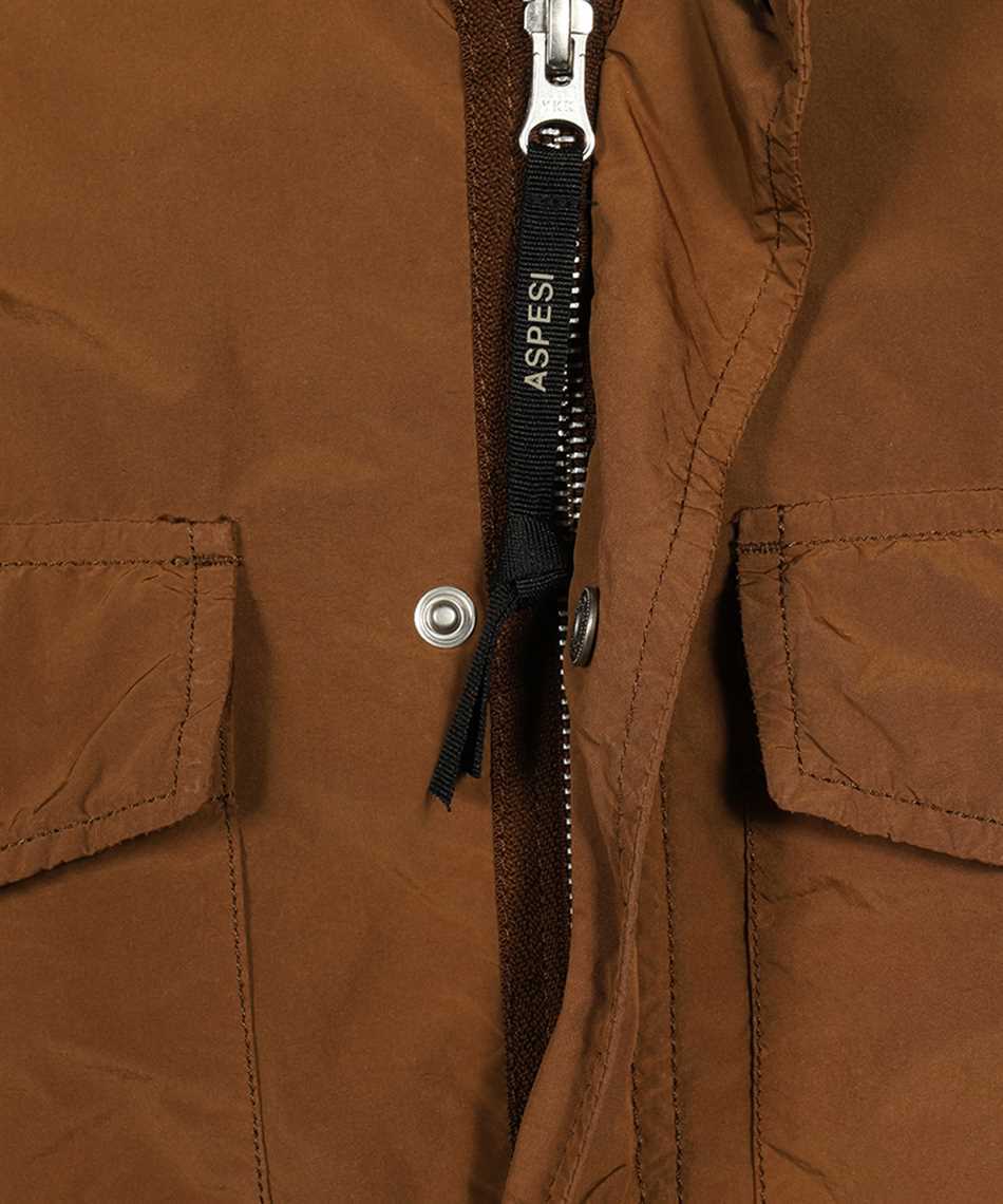 Aspesi Long-sleeved Casual Jacket In Brown