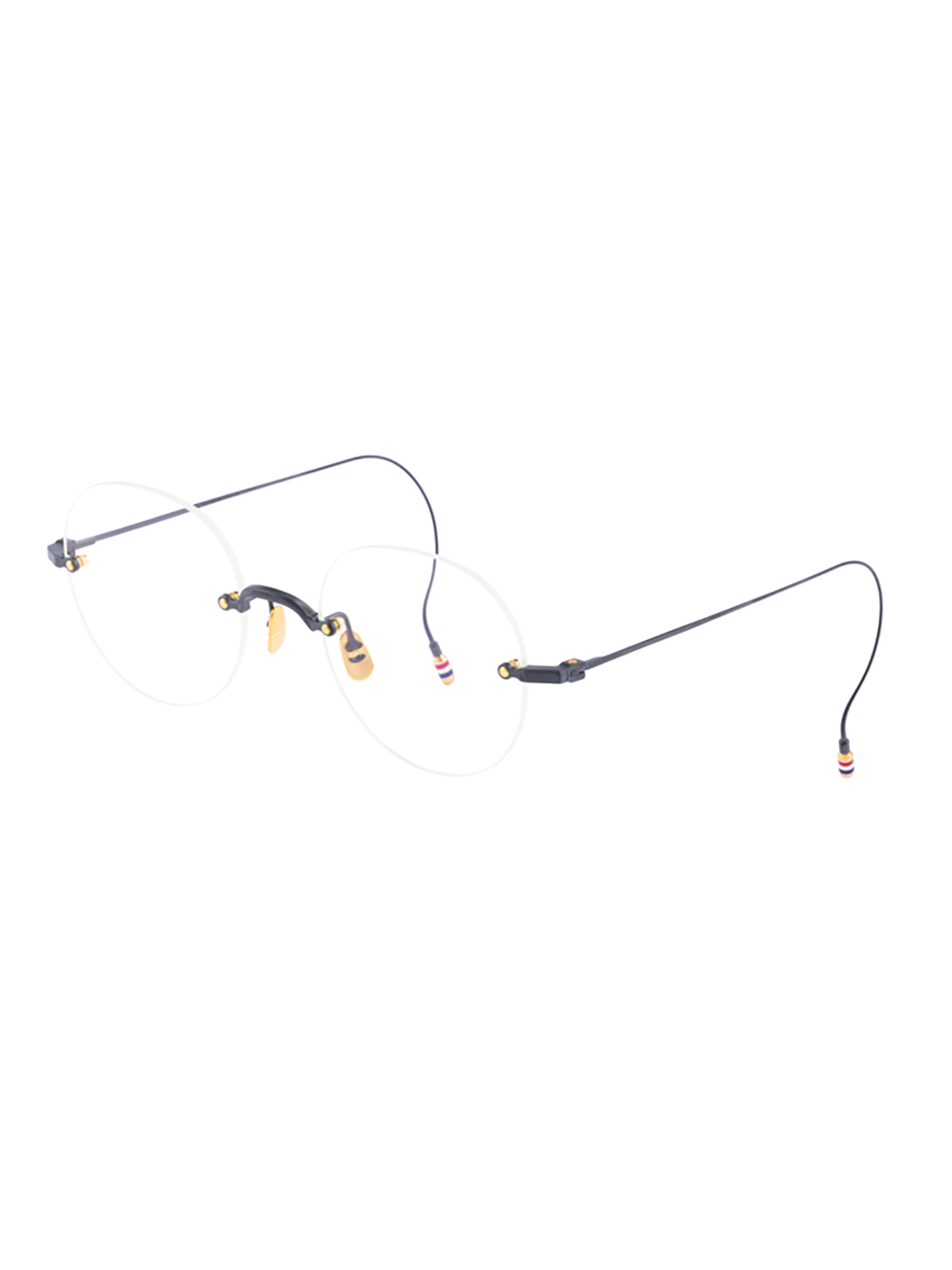 Thom Browne Oval Frame Plain Mirror In Metallic