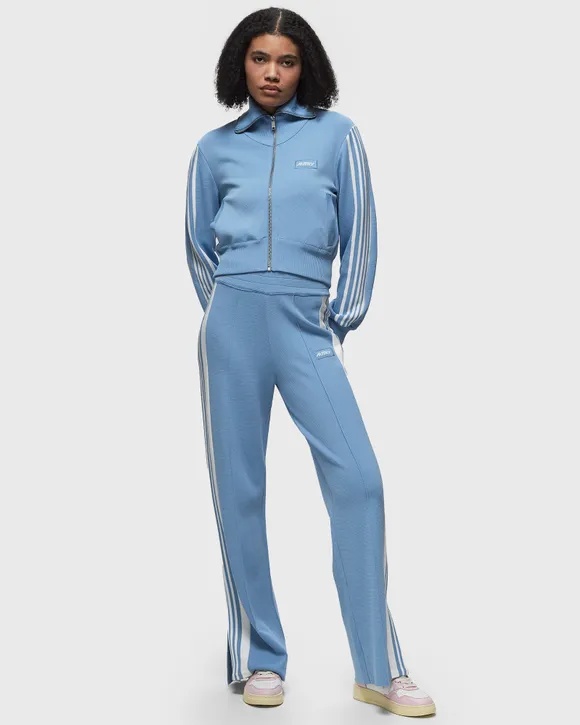 Autry Light Blue Sweatshirt With Zip Sweatshirts Light Blue In Blue