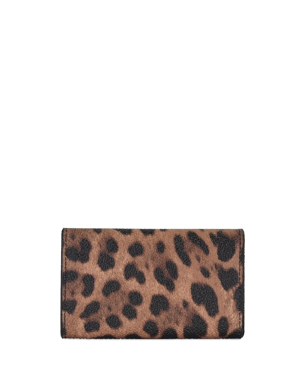 DOLCE & GABBANA LEOPARD PRINT KEY BAG