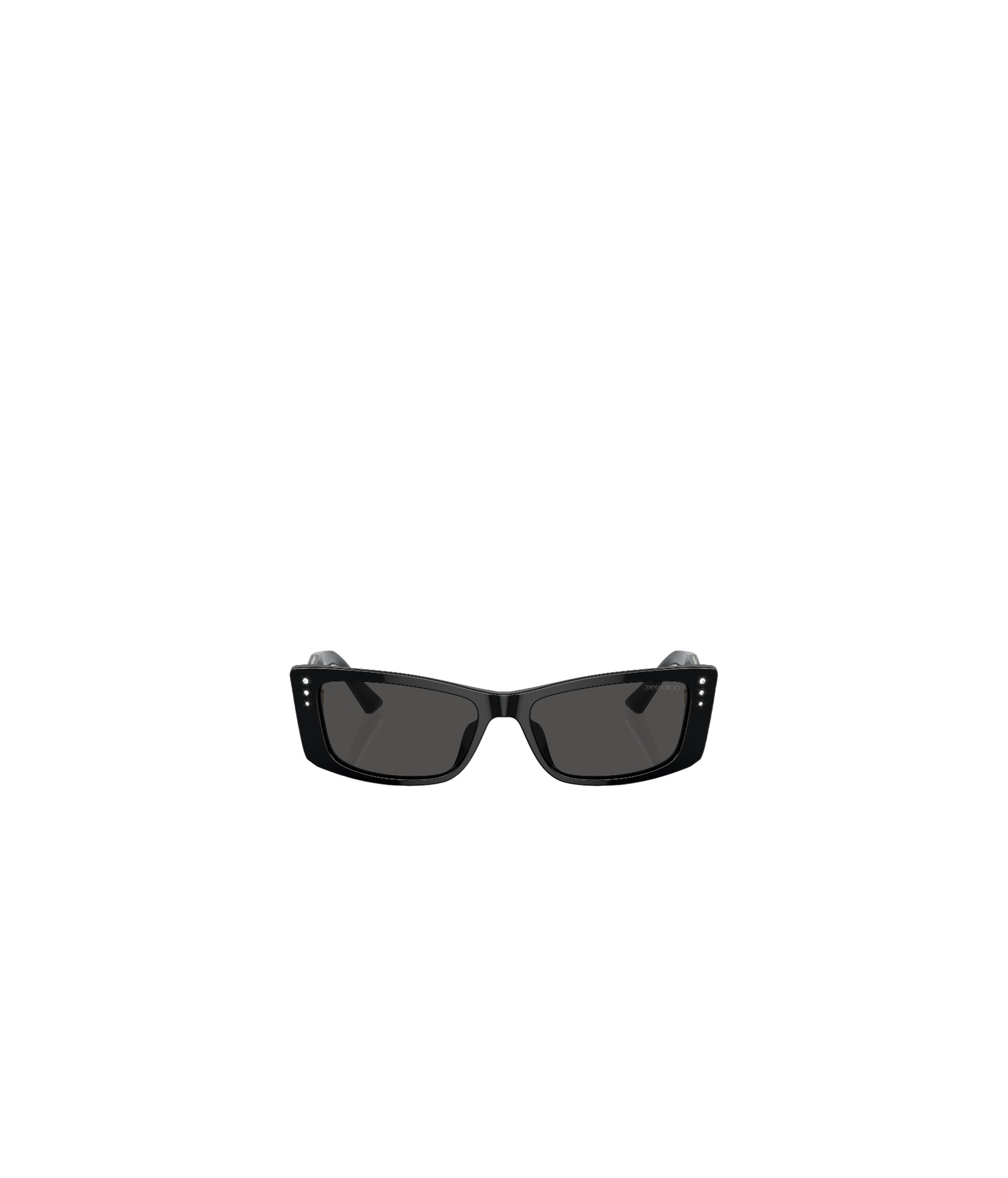 Jimmy Choo Eyewear Rectangle Frame Sunglasses In Black