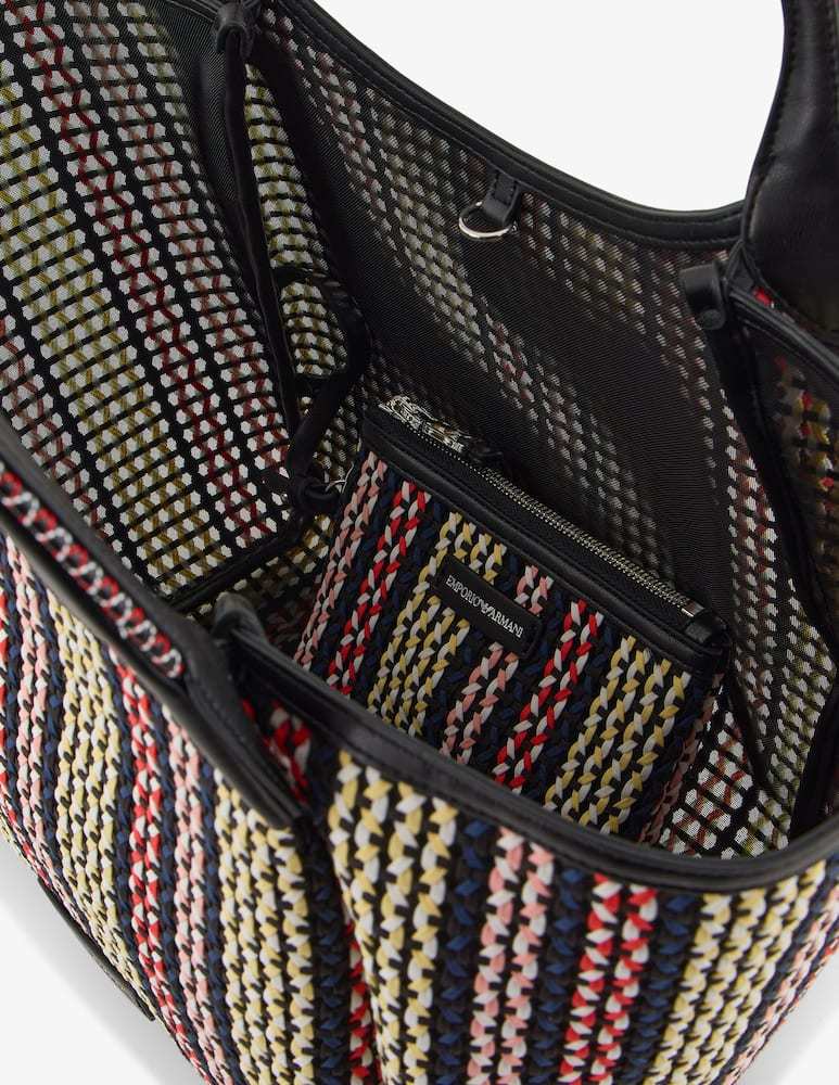 Emporio Armani Gewebte Tote Bag