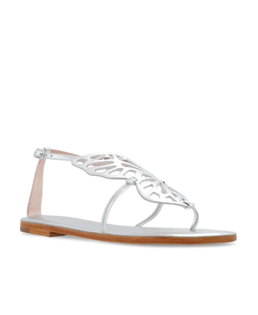 Sophia Webster Butterfly Flat Sandals In White