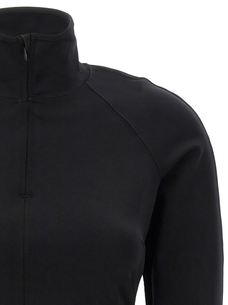 RABANNE LOGO-UNDERBAND CROPPED SWEATSHIRT