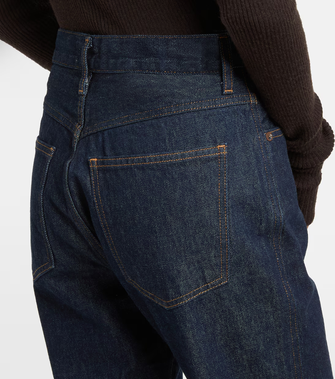 Agolde Leena Mid-rise Flared Denim Trousers In Black