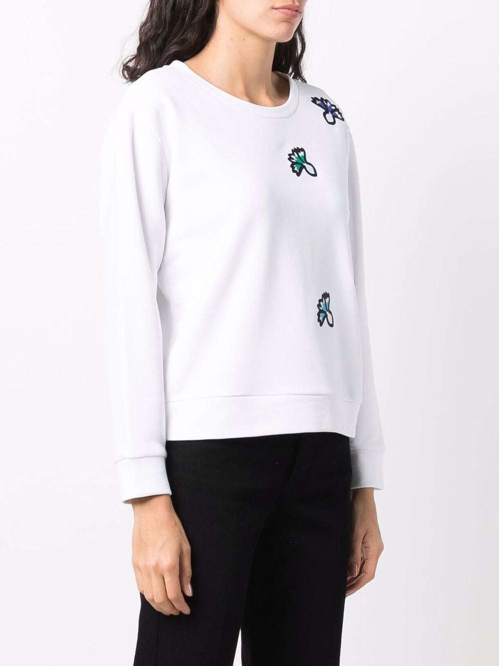 EMPORIO ARMANI FLORAL PRINT SWEATER