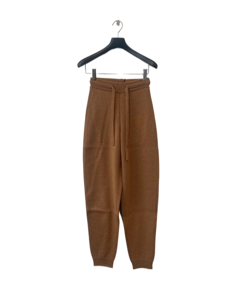 Nanushka Logo Drawstring Sweatpants In Brown