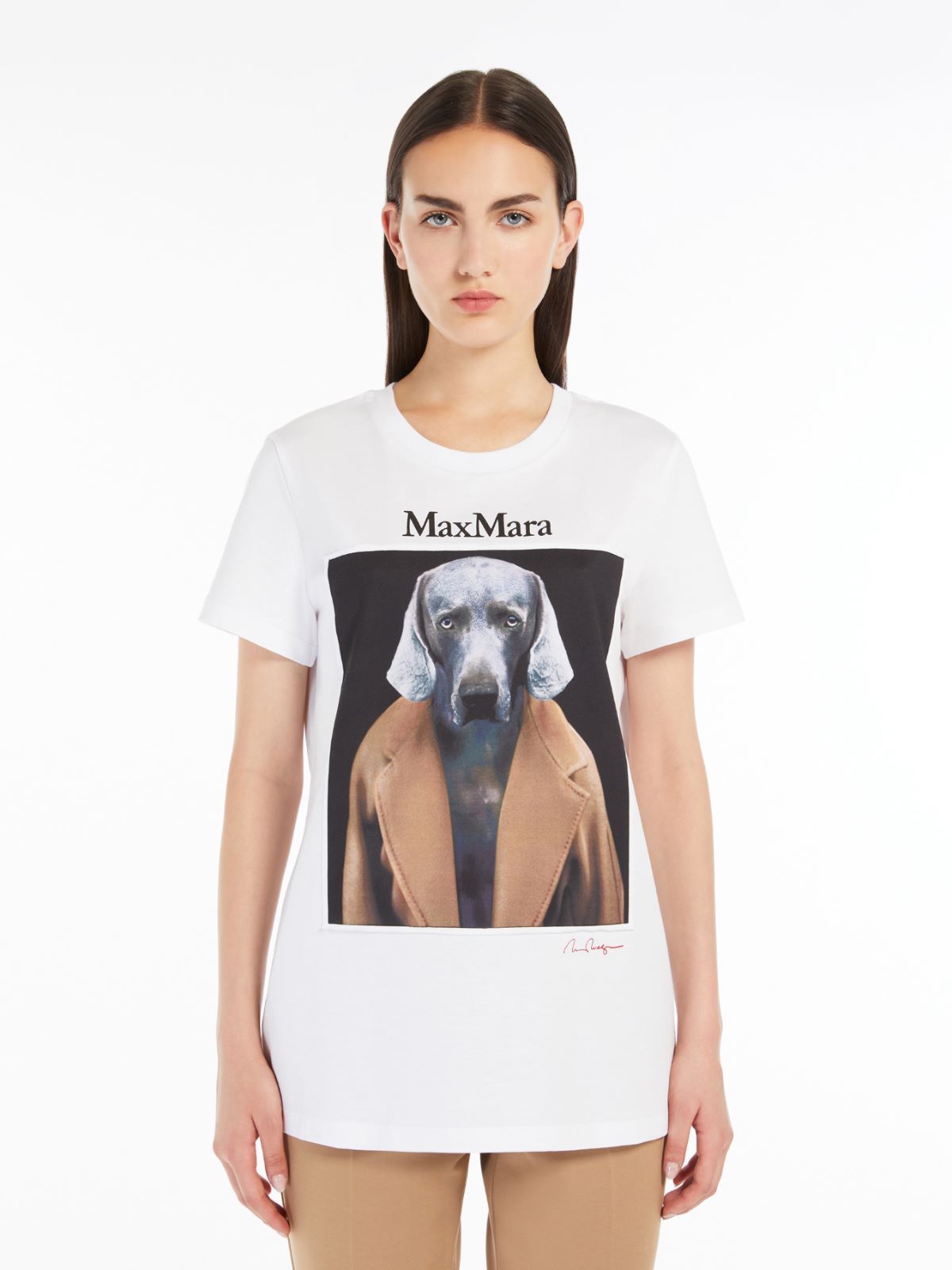 Max Mara Cipria T-shirt In White