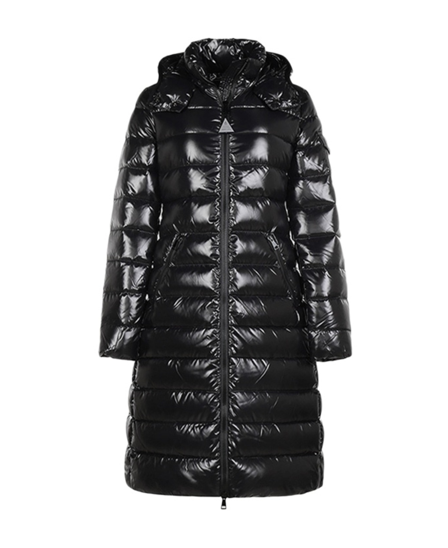 Shop Moncler Hooded Down Jacket In Black