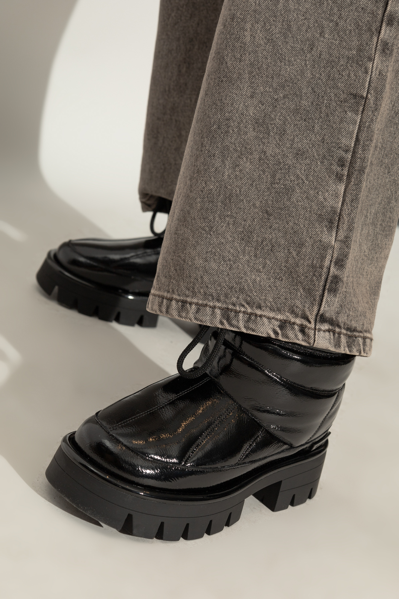 Michael Kors Short Rope Boot In Black