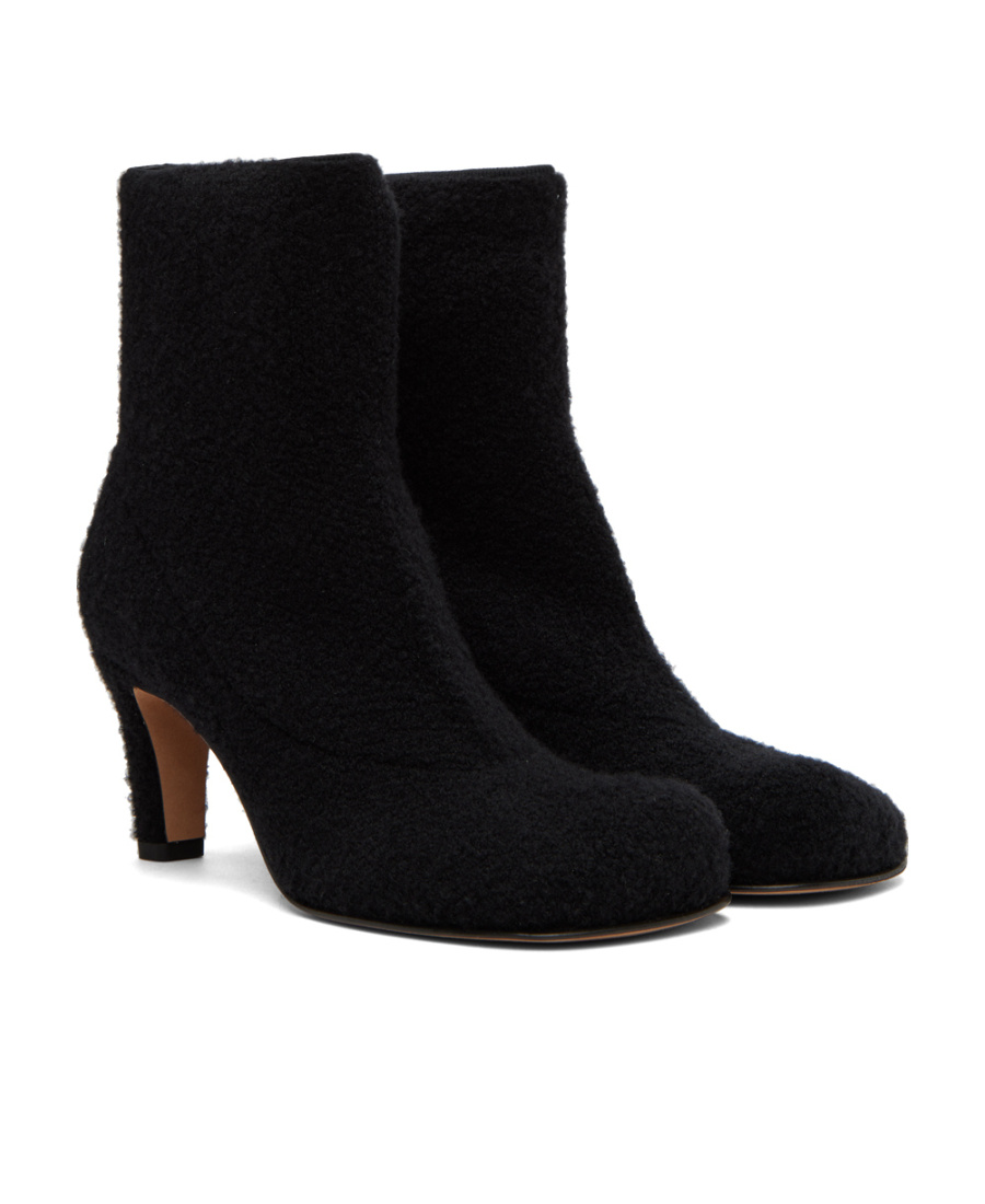 Bottega Veneta Square-toed Boots In Black