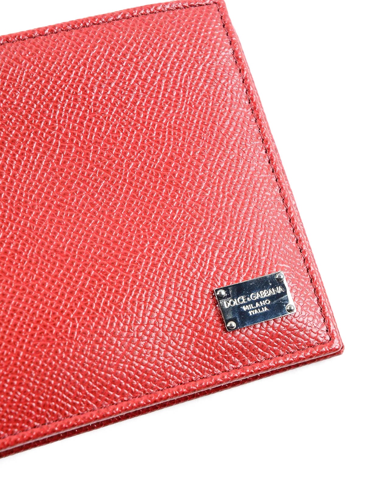 Dolce & Gabbana Logo Details Wallet In Red