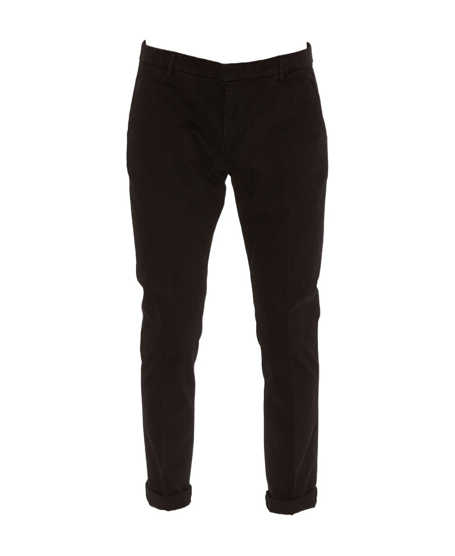 Dondup Slim-fit Chino Trousers In Black