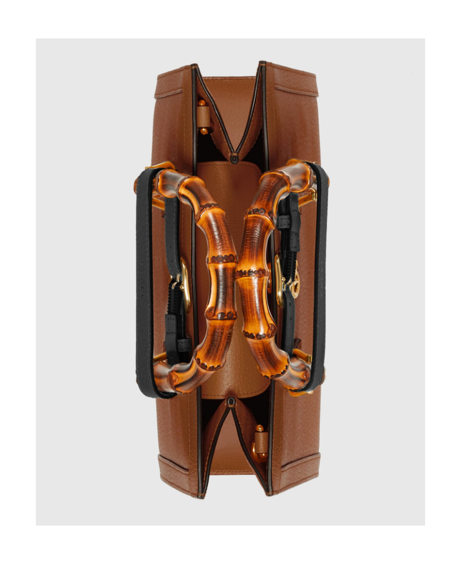 Gucci Diana Bamboo Handle Shopping Bag In Brown