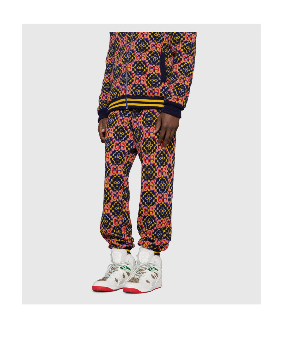 Gucci Basket Gg Supreme Canvas High-top Sneaker In White