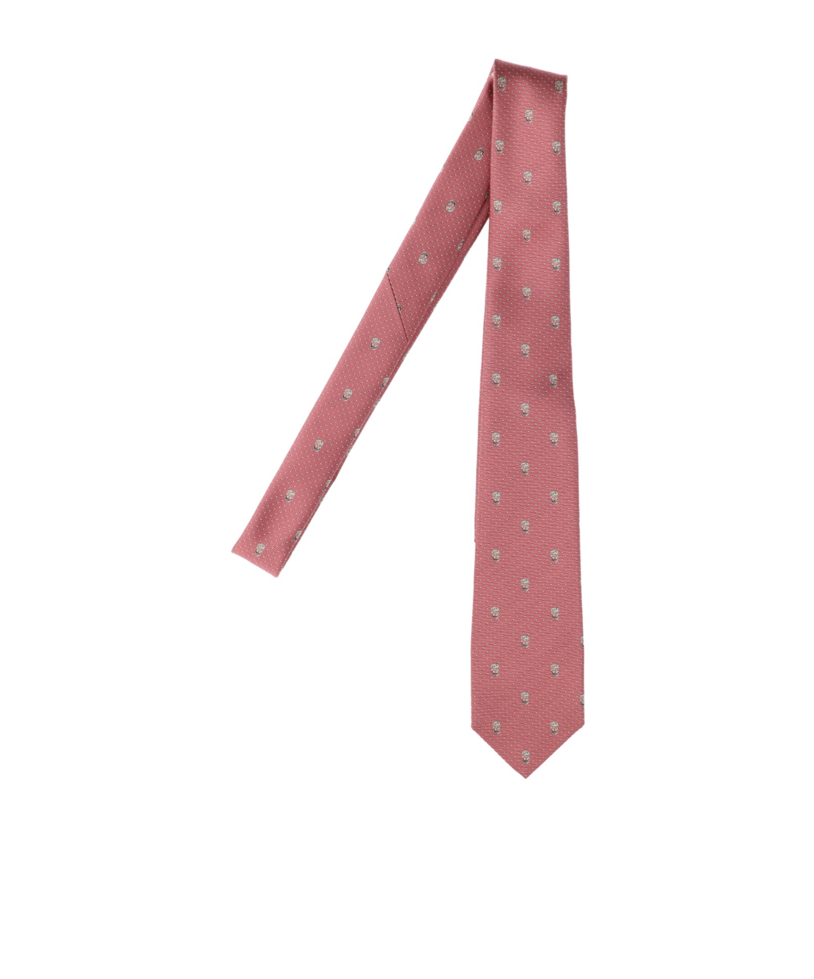 Alexander Mcqueen Skull Embroidered Tie