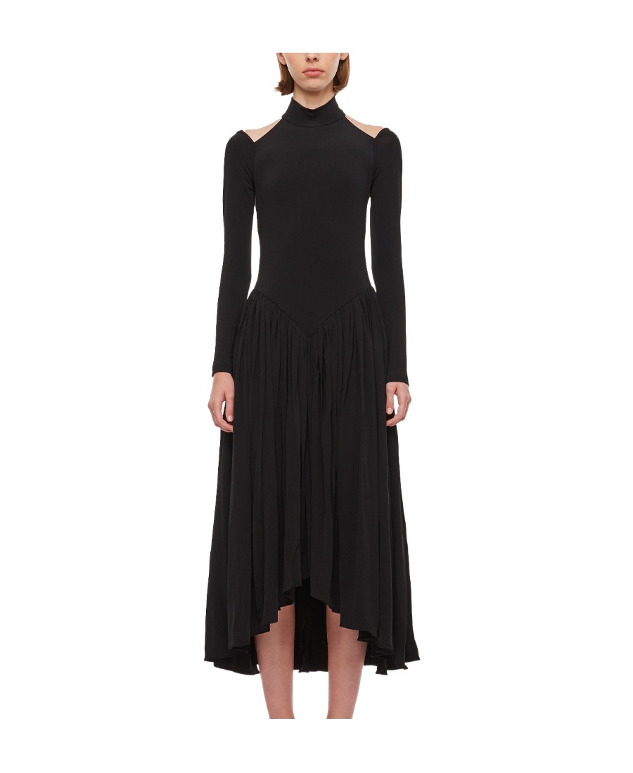 Khaite A Medium-length Dress Hanging From The Neck In Black