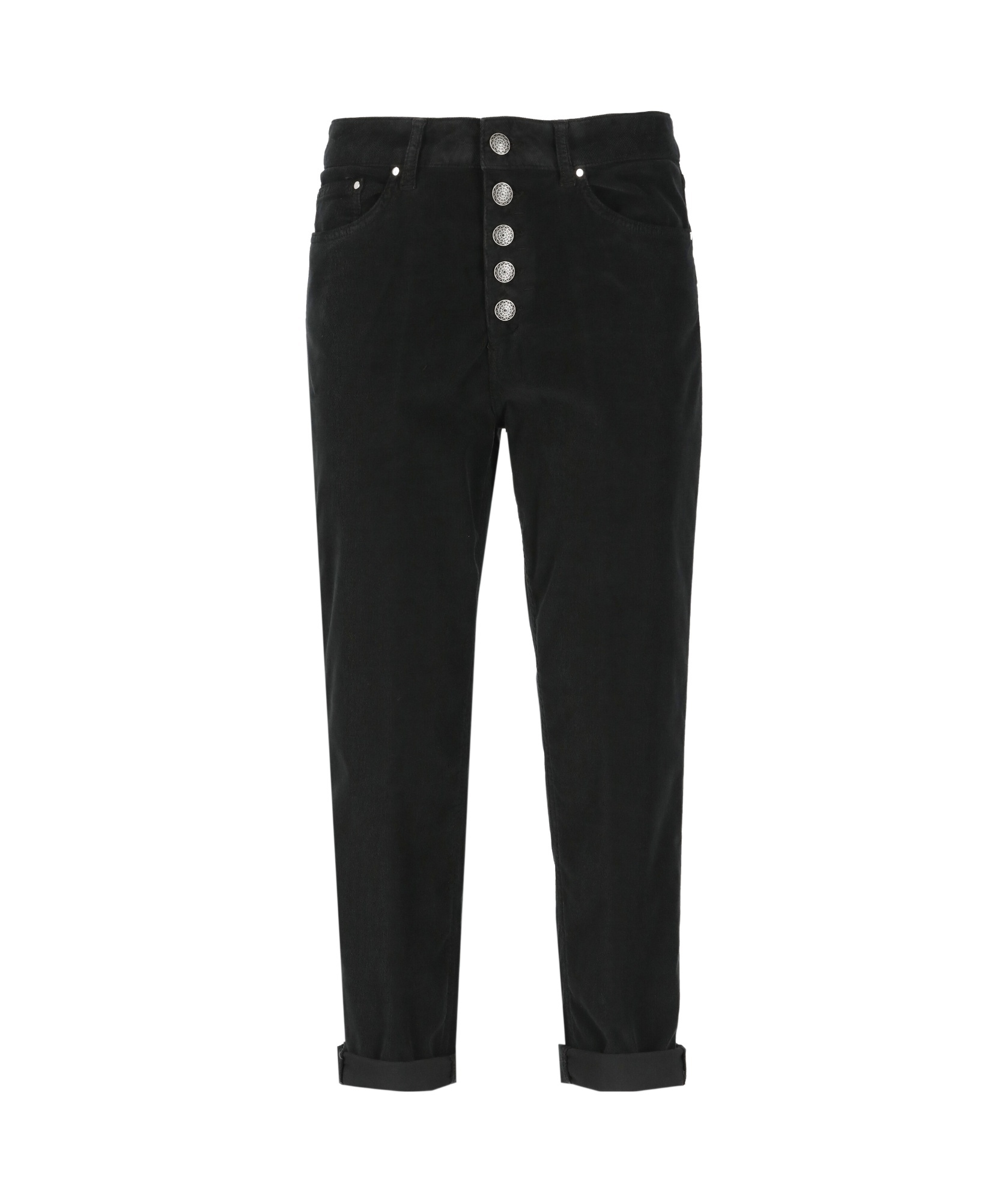 Dondup Woman Pants Black Size 31 Cotton, Elastomultiester, Elastane In Black