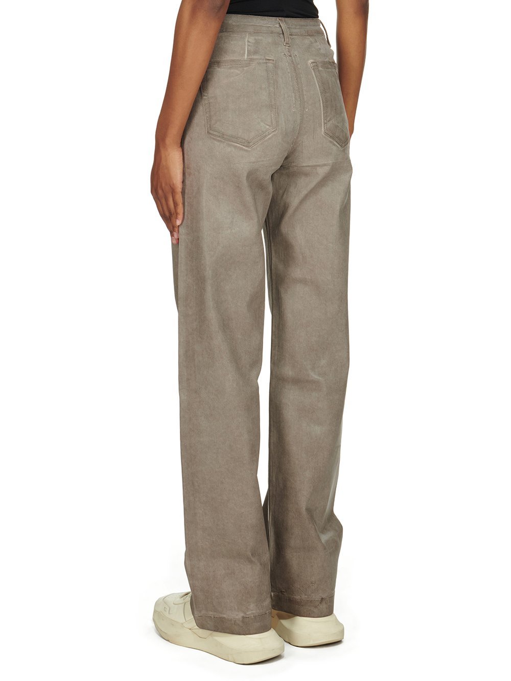 Rick Owens Drkshdw Belt-strap Jeans In Nude