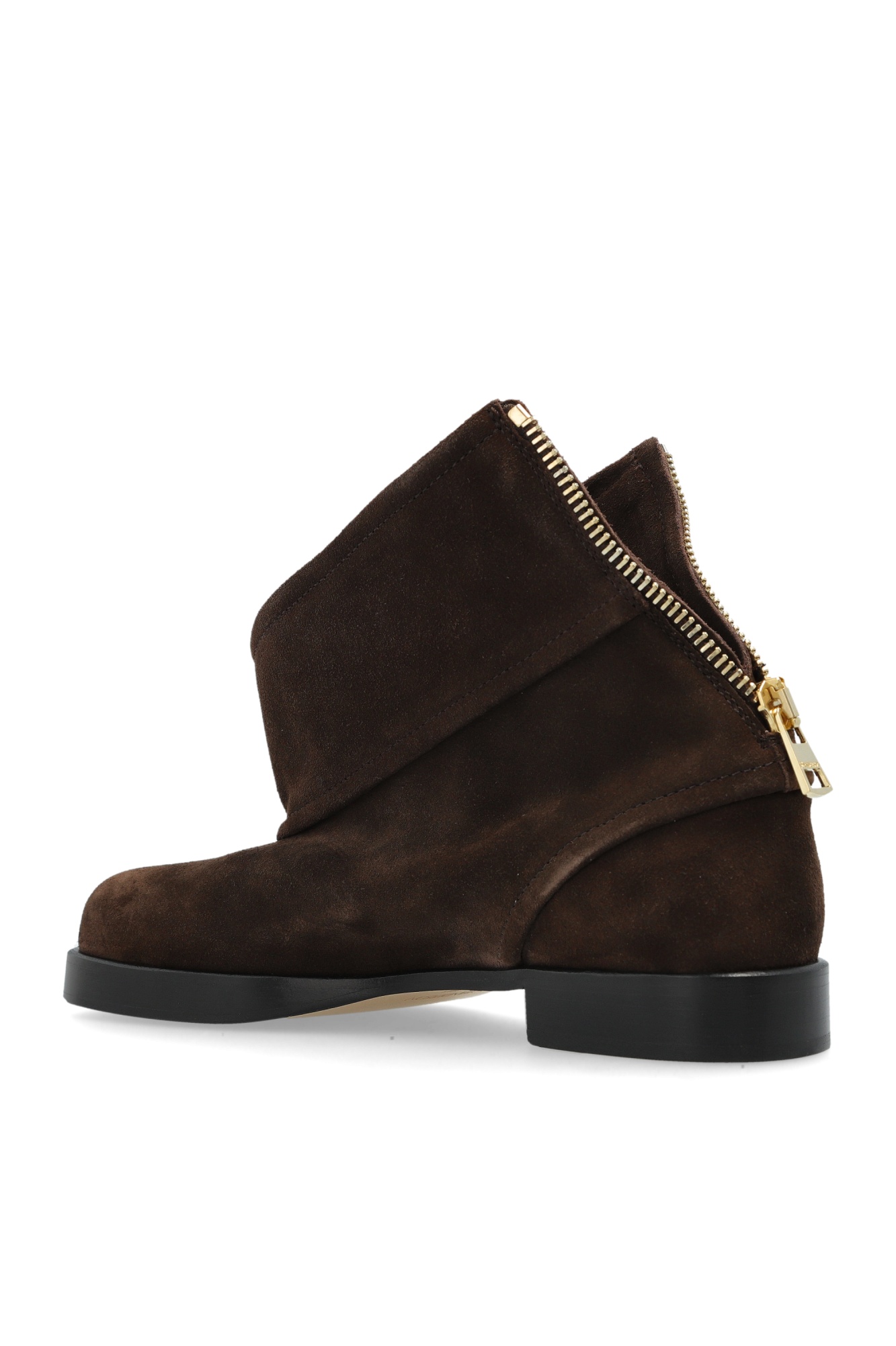 Jw Anderson Round Toe Ankle Boots In Brown