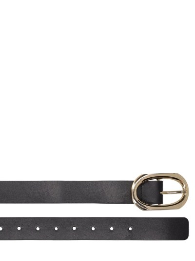 ANINE BING SIGNATURE LINK LEATHER BELT
