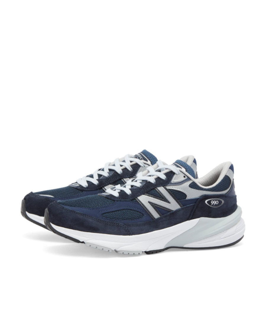 New Balance Printed Suede Mesh Sneakers With Cushioned Sole In Black