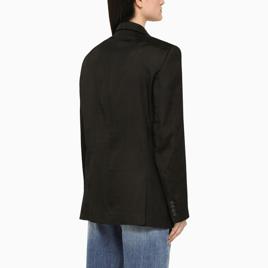 Stella Mccartney Oversized Double-breasted Blazer In Black
