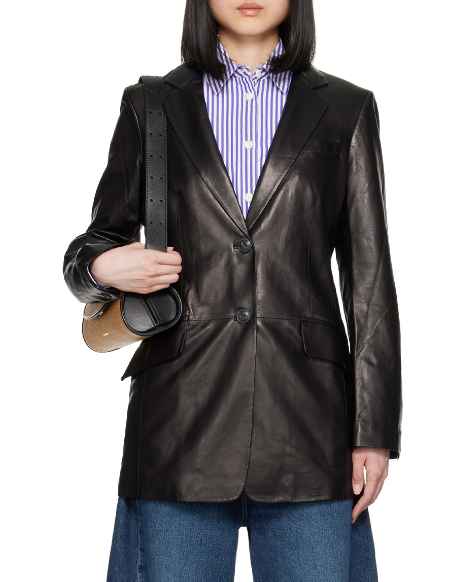 Rag & Bone Lapel Single-breasted Leather Jacket