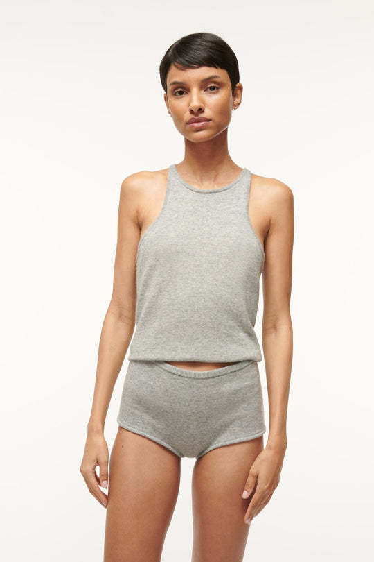 Staud Ayana Knit Tank Top In White