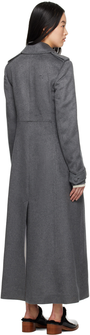 Gabriela Hearst Long-sleeved Coat In Black