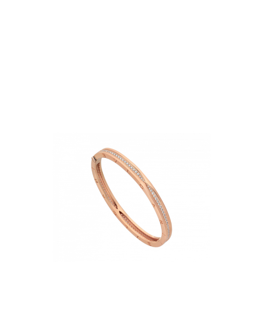 Bvlgari B.zero1 18kt Rose-gold Bracelet In Yellow
