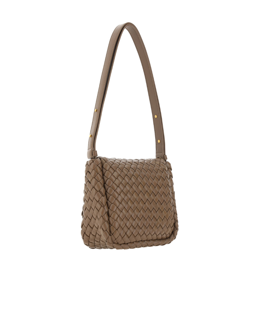 Bottega Veneta Cobble Mini Shoulder Bag In Brown