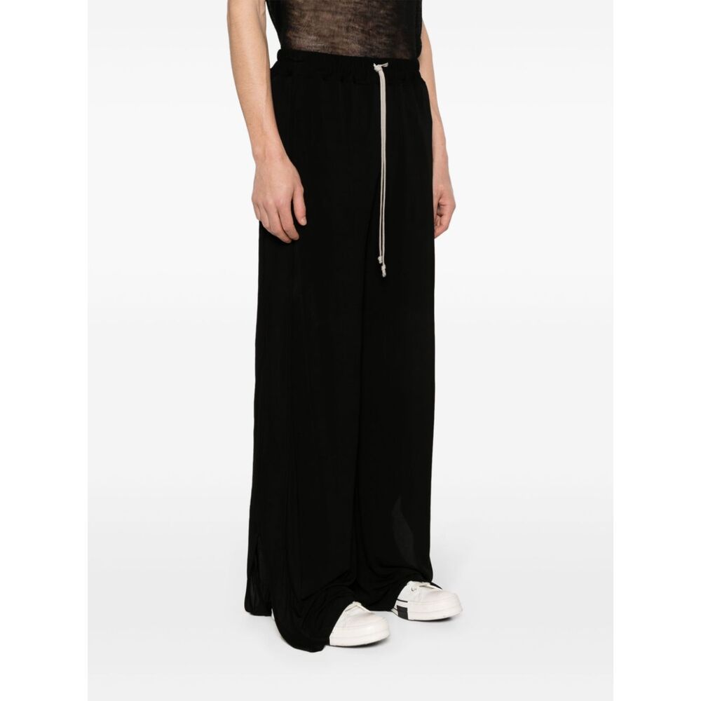 Rick Owens Organic Cotton Track Pants - Men's - Organic Cotton/elastane In Black