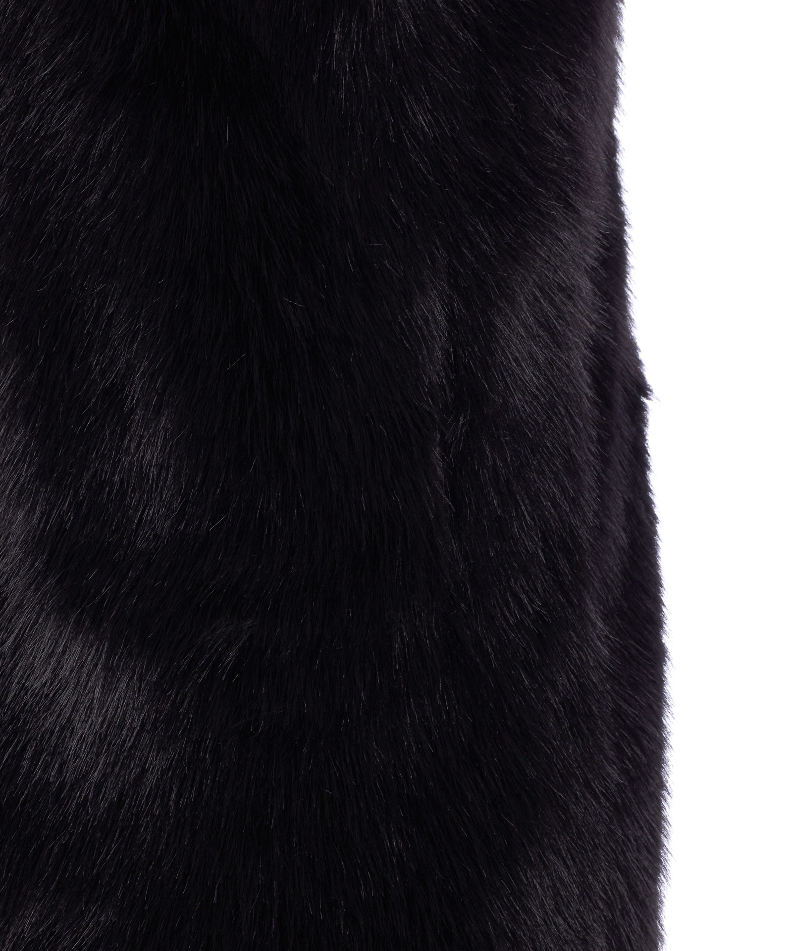 Herno Black Sleeveless Vest With Concealed Closure On The Front In Ecofur Woman In Black