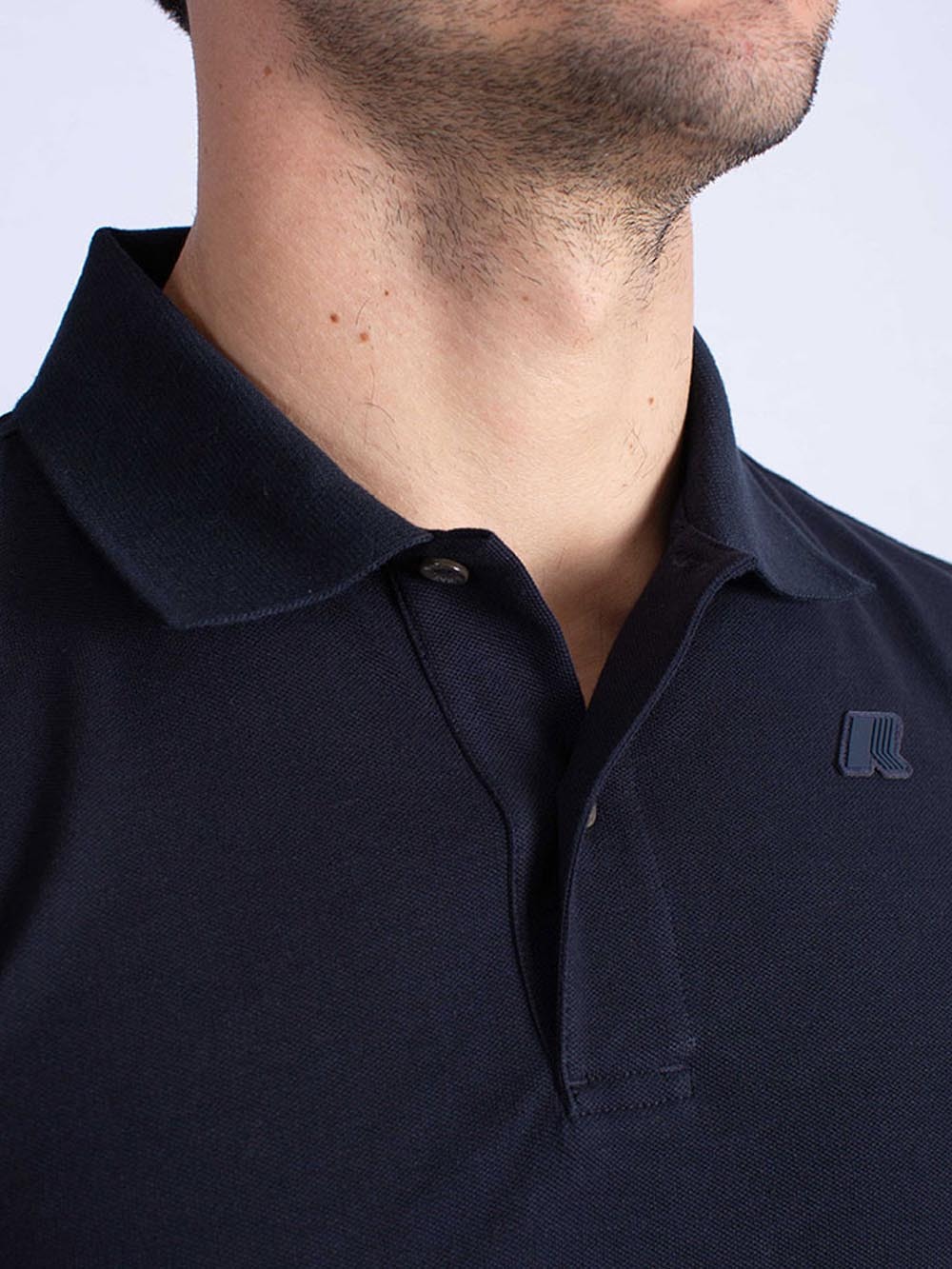 K-way Short-sleeved Polo Shirt In Black