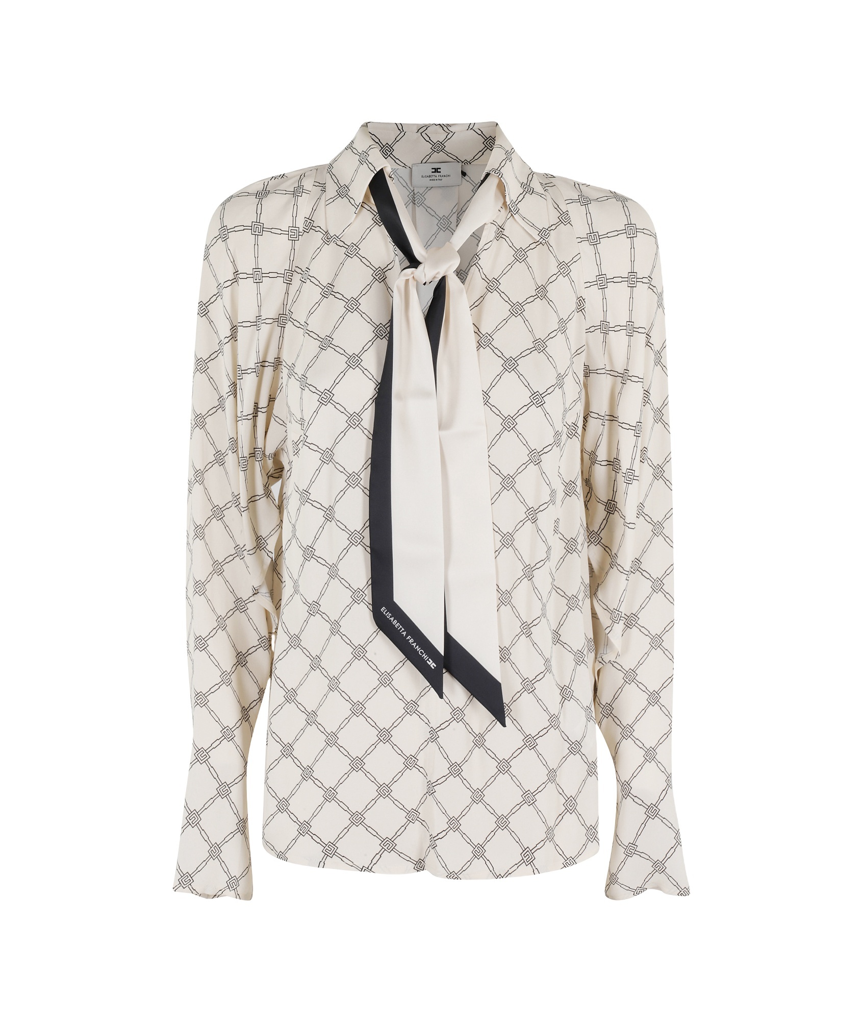 Shop Elisabetta Franchi Georgette Shirt In White