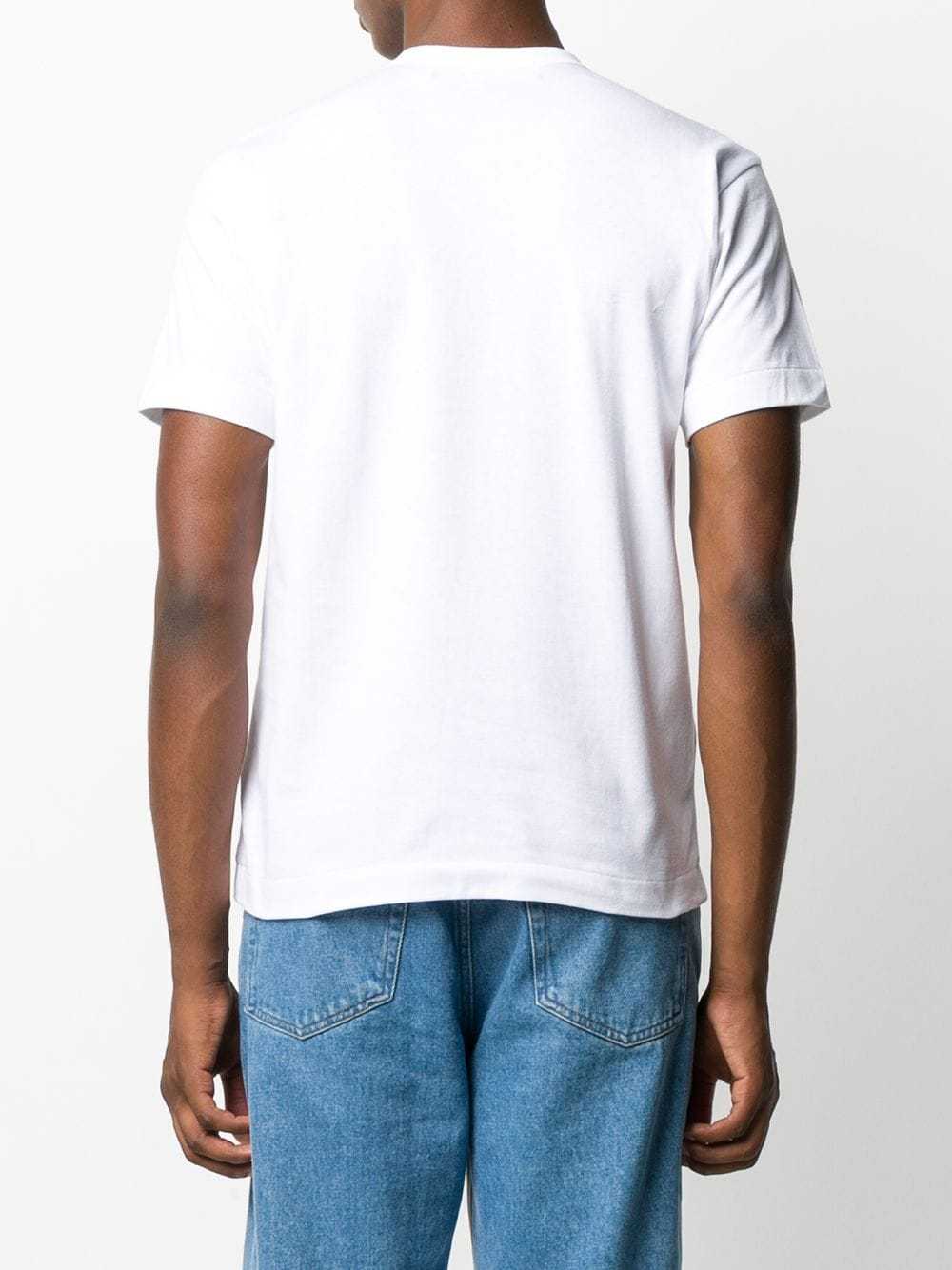 Comme Des Garçons Play Comme Des Garcons Play Men The Artist Invader Pixelated Red Heart T-shirt In White