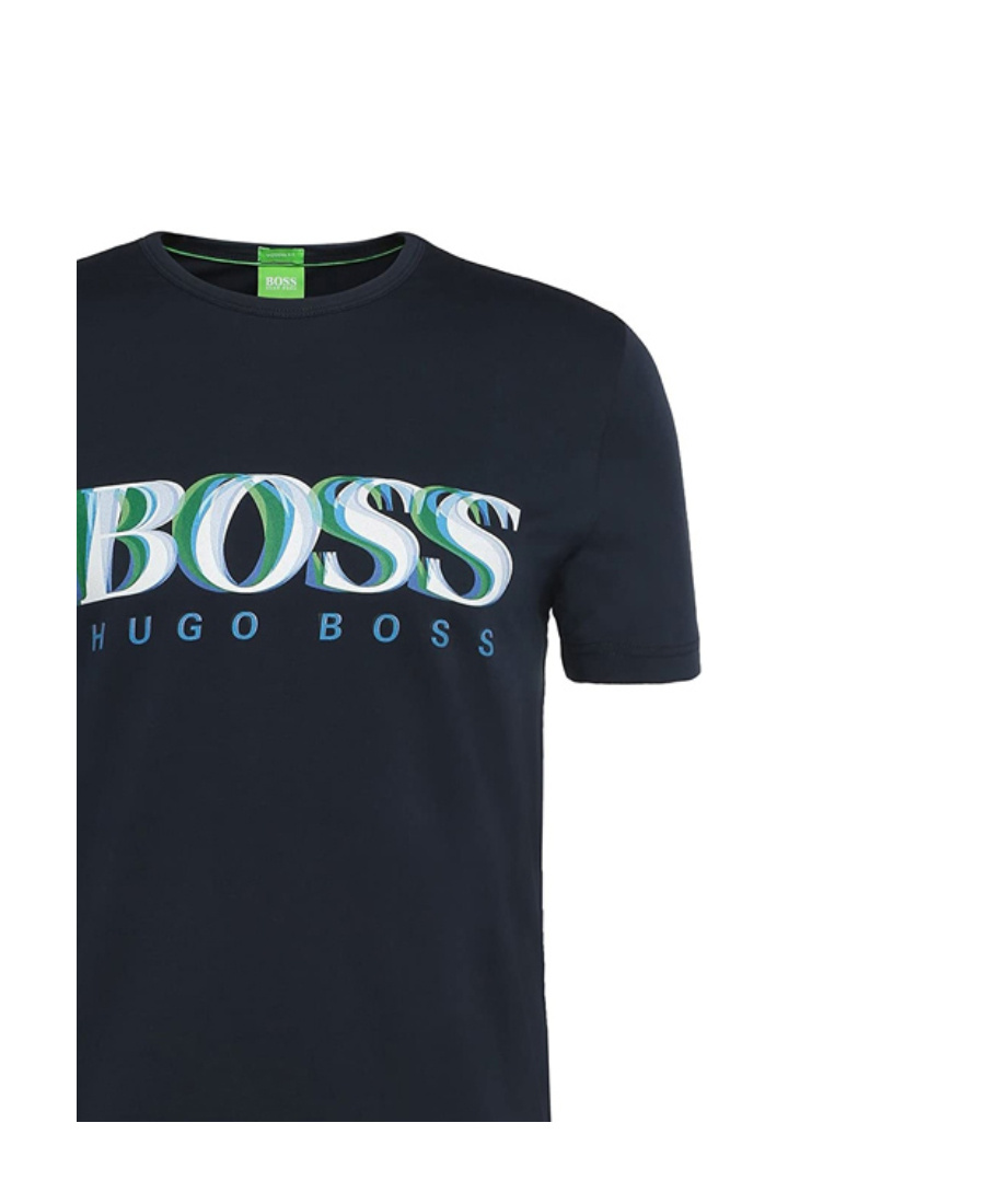 Hugo Boss T-shirt With Round Neck And Short Sleeves In Black
