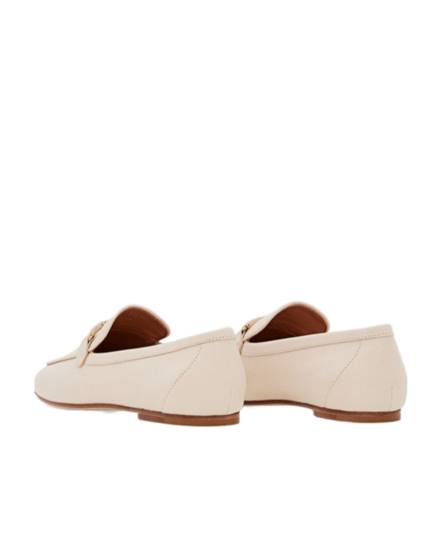 Tod's Woman Loafers Beige Size 8 Calfskin In Nude