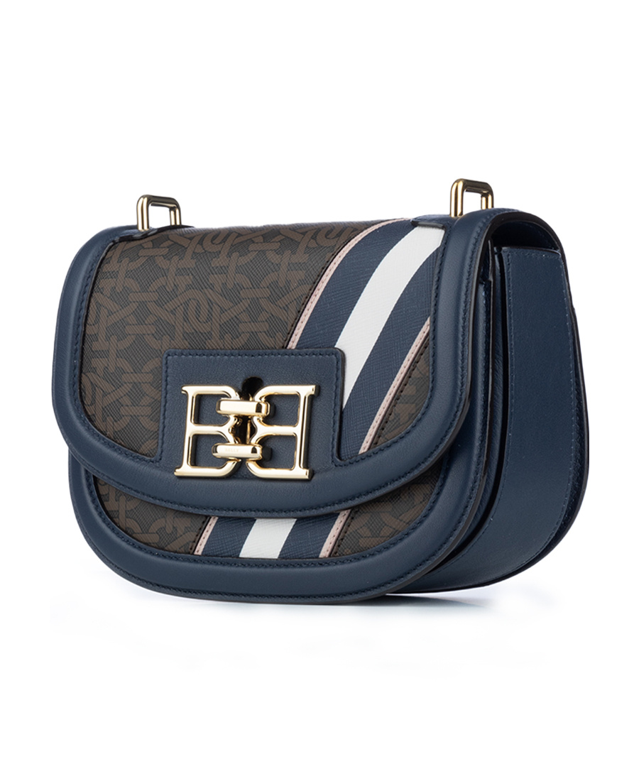 Bally Bag In Leather And Coated Cotton In Black