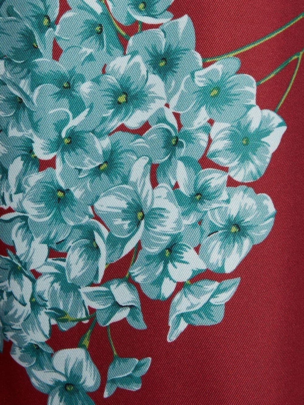 La Doublej Floral Printed Casual Pants In Red