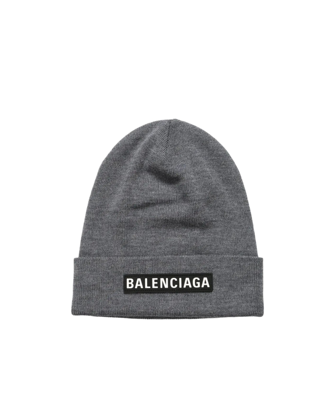 Balenciaga Bal Patch Beanie In Gray