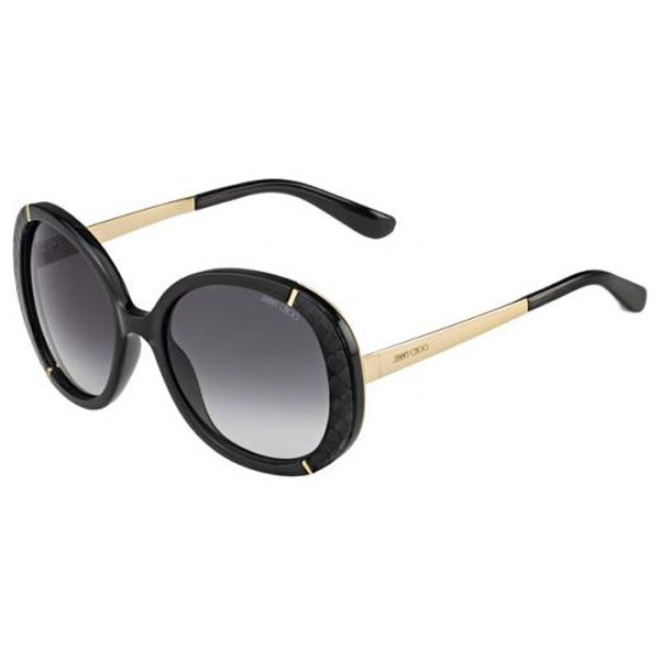 Jimmy Choo Logo Sunglasses In Gray