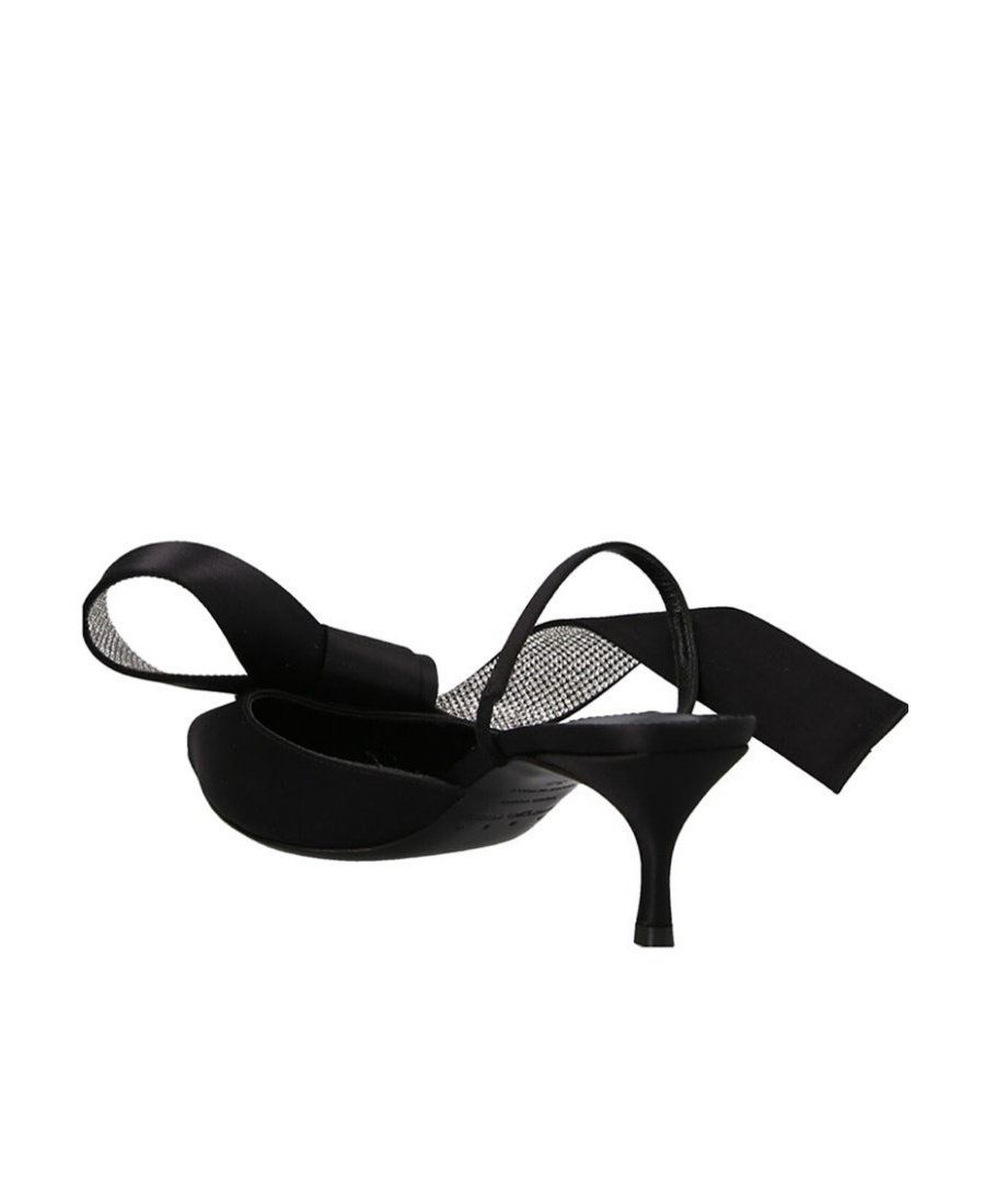 Sergio Rossi Black Pointed Toe Heels In Black