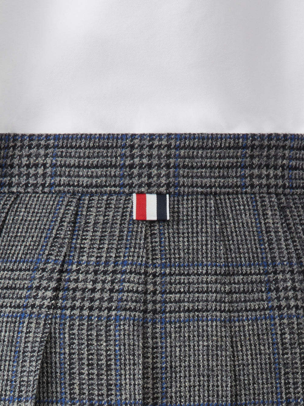 Thom Browne Plaid Skirt In Gray