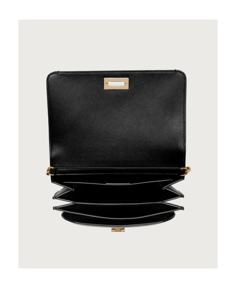 Shop Ferragamo Trifolder Flip Shoulder Bag