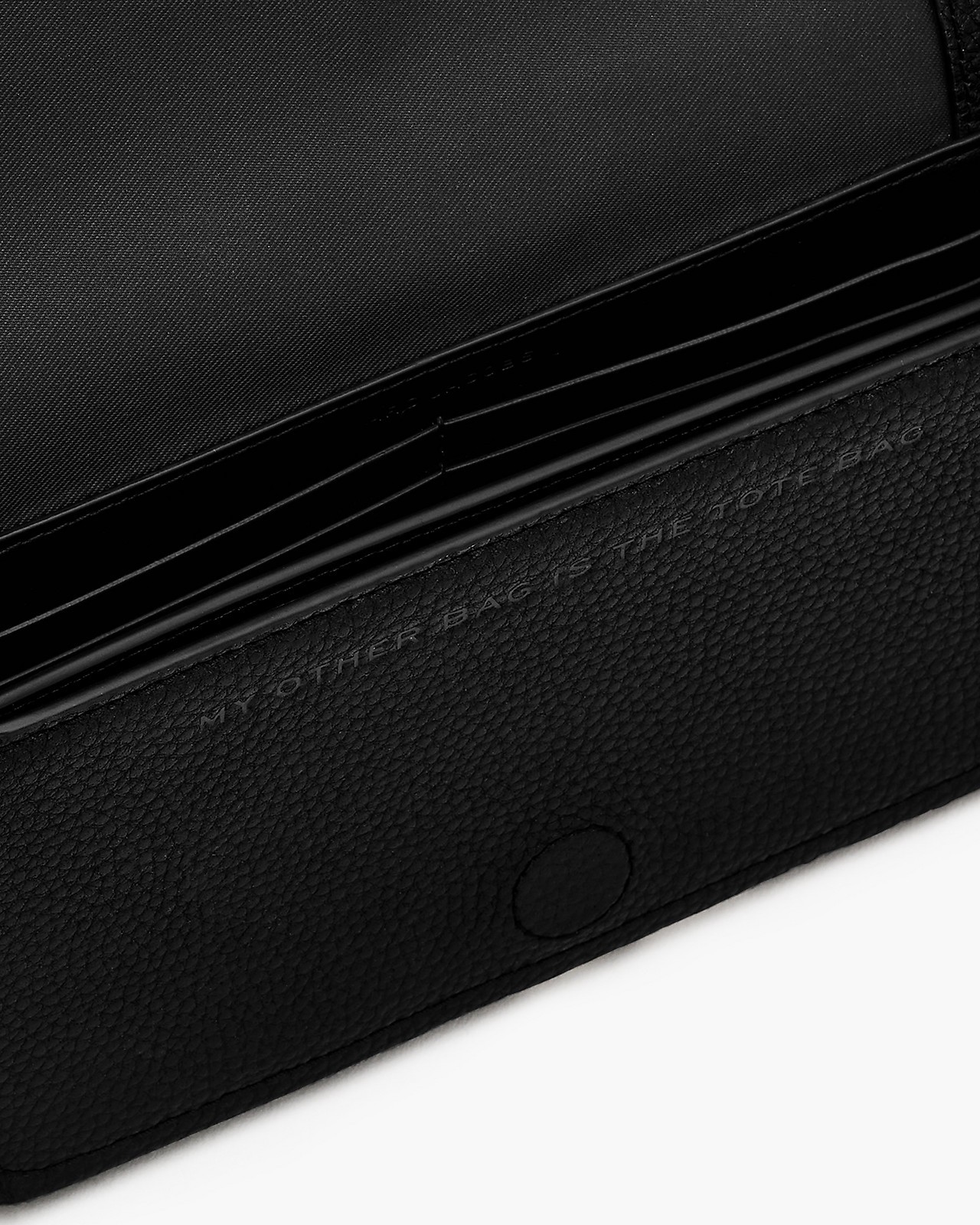 Marc Jacobs Textured Black Leather Mini Bag In Black