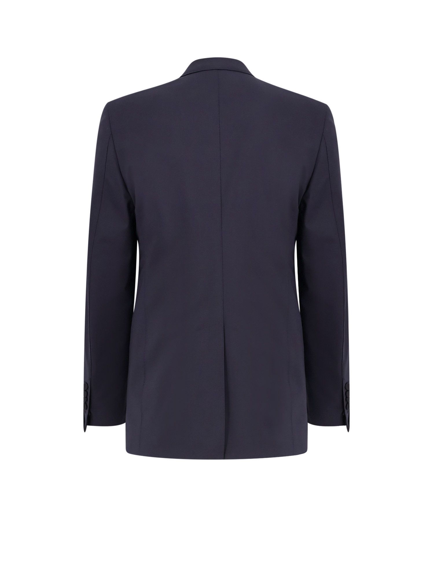 Tom Ford Wool Tuxedo With Contrasting Profiles In Black