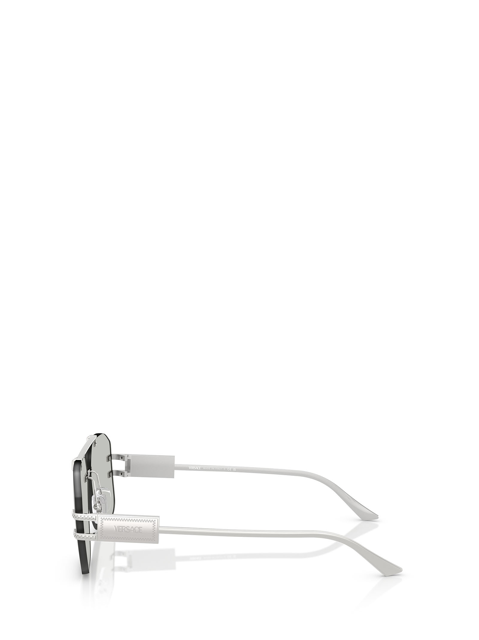 Versace 60mm Rectangular Sunglasses In Gray